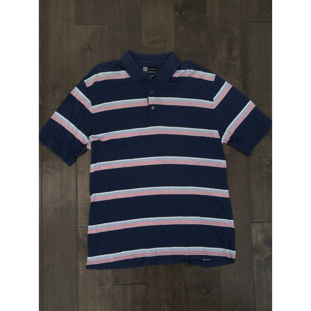 Jos A Bank Lot Of 3 Leadbetter Golf Men's Short Sleeve Polo Shirt Size L Striped - Picture 8 of 16